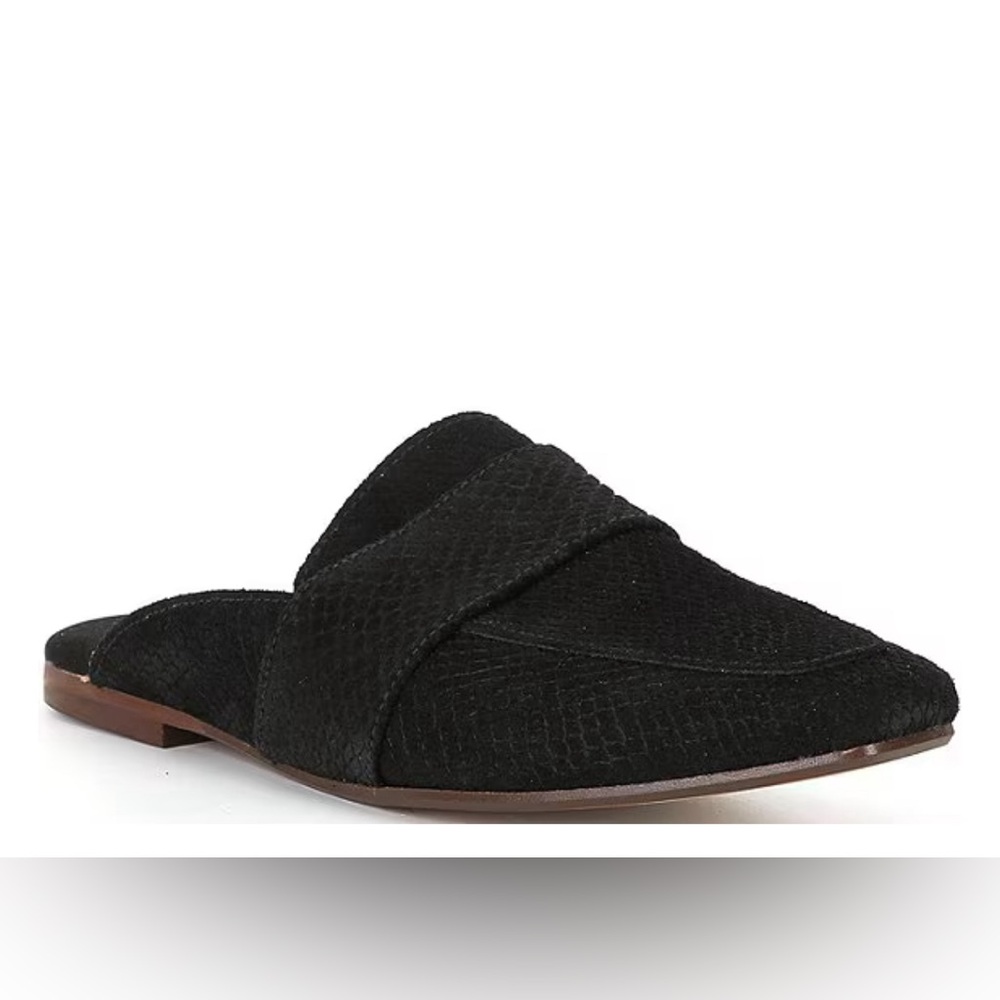 Free People At Ease Loafer 2.0 Embossed Suede Mules size 37